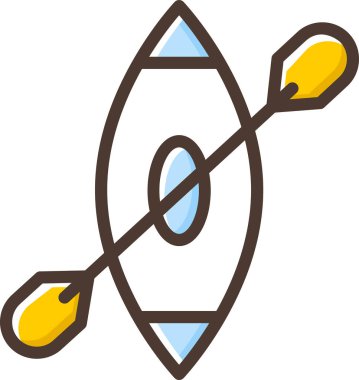 Kano yassı simgesi, vektör, illüstrasyon 