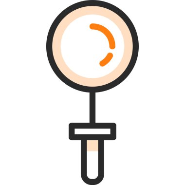 Büyütme cam simgesi arama konsepti, vektör, illüstrasyon, 