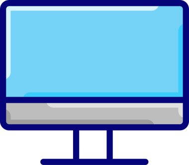 bilgisayar düz simgesi, vektör, illüstrasyon