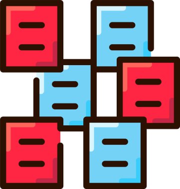 Web veri düzlüğü simgesi, vektör, illüstrasyon, gdpr kavramı 