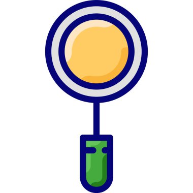 Büyütme cam simgesi arama konsepti, vektör, illüstrasyon, 