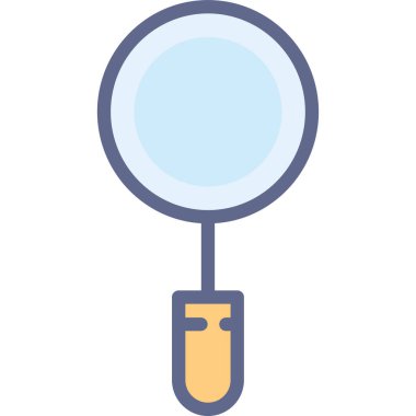 Büyütme cam simgesi arama konsepti, vektör, illüstrasyon, 