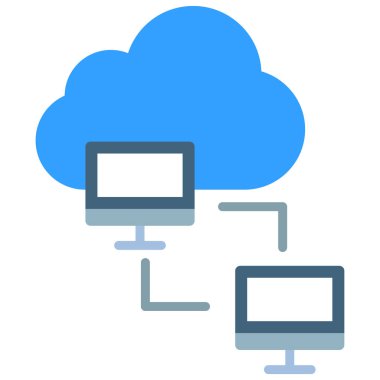 beyaz arkaplanda izole edilmiş ağ bulut vektörü çizimi