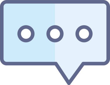 konuşma balonu simgesi, vektör illüstrasyonu