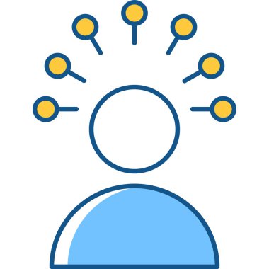 kullanıcı becerileri düz simge, vektör, illüstrasyon 