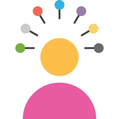 kullanıcı becerileri düz simge, vektör, illüstrasyon 