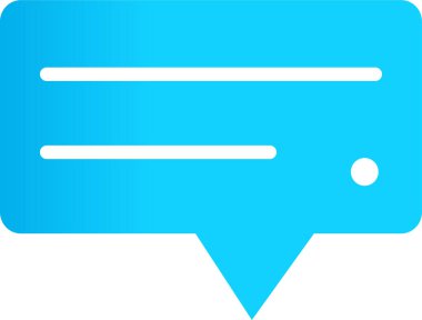 konuşma balonu simgesi, vektör illüstrasyonu