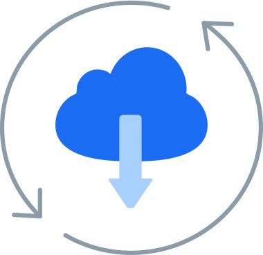 Düz oklu bulut, vektör, illüstrasyon, sürekli yayılma kavramı 
