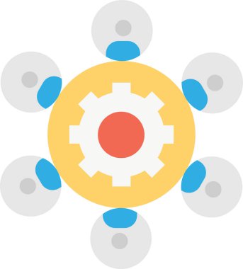 tartışma grubu düz simgesi, vektör, illüstrasyon