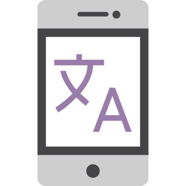 Web çevirmeni düz simge, vektör, illüstrasyon 