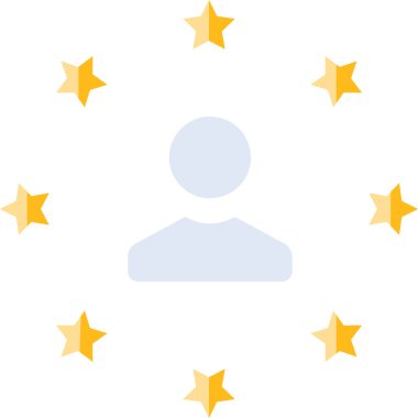 Kullanıcı düz simgesi, vektör, illüstrasyon, gdpr konseptinin web veri gizliliği