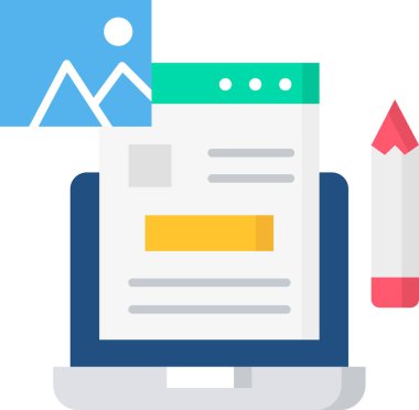 günlük düz simge, vektör, illüstrasyon