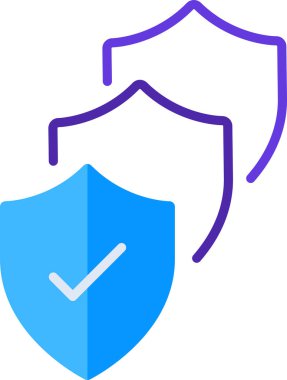 Düz Güvenlik Duvarı İkon 'u korudu. Vektör