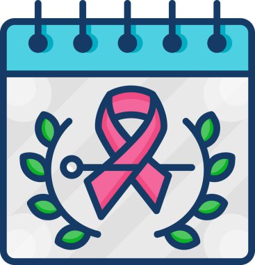 Dünya Aşı Günü ve vektör illüstrasyonlu takvim düzlüğü simgesi 