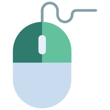 Beyaz arkaplanda izole edilmiş web simgesi fare vektör çizimi