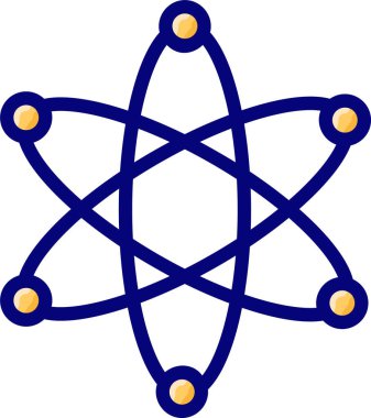 Bilim yassı simgesi, vektör, illüstrasyon