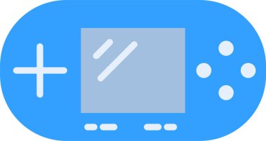 PlayStation Taşınabilir düz simge, vektör, illüstrasyon 