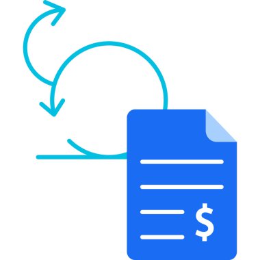 Bütçe düz simgesi, vektör, illüstrasyon 