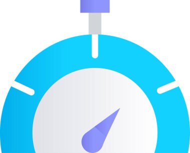 Hız göstergesi simgesi web ve mobil, modern minimalist düz tasarım. Vektör simgesi 