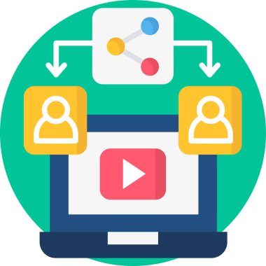 İlgili pazarlama ve kişiselleştirme, vektör illüstrasyonu. Düz tasarım biçimi