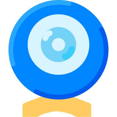 Cam webcam kamera video ikon vektör tasarımı
