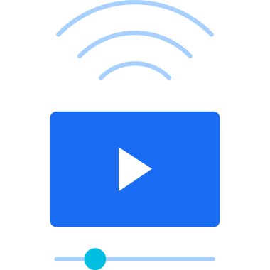 Basit vektör illüstrasyonu canlı video