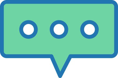 konuşma balonu simgesi, vektör illüstrasyonu