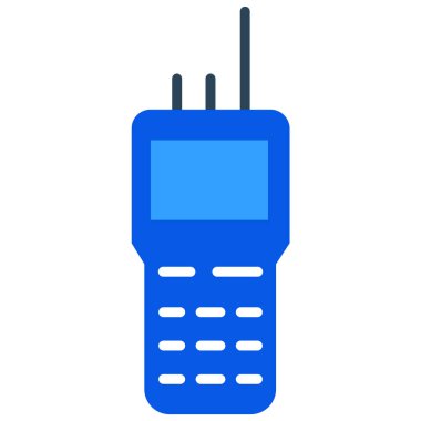 walky talk düz simge, vektör, illüstrasyon 