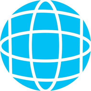 Küresel simge vektör illüstrasyonu 