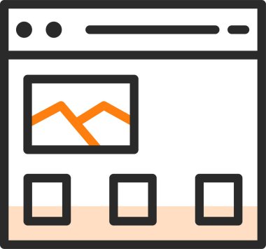 günlük düz simge, vektör, illüstrasyon