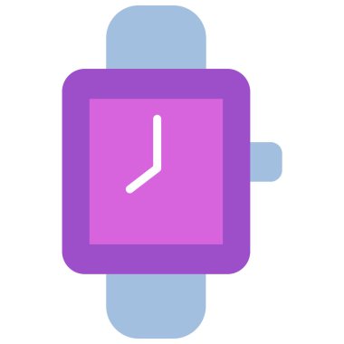 Akıllı saat düz simge, vektör, illüstrasyon