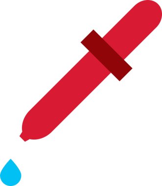 renk seçici araç düz simge, vektör, illüstrasyon