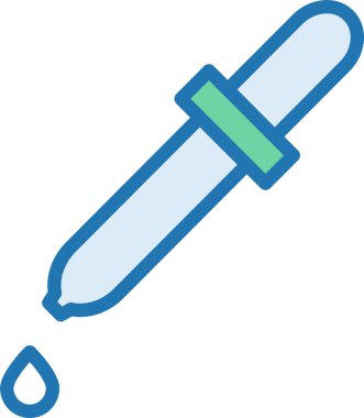 renk seçici araç düz simge, vektör, illüstrasyon