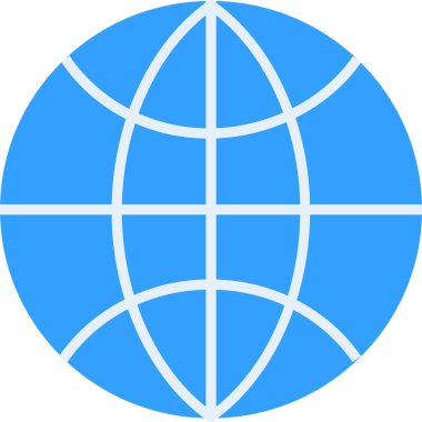 dünya düz simgesi, vektör, illüstrasyon