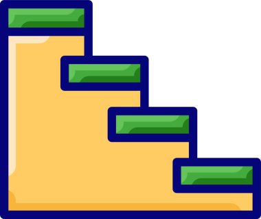 Şelale modeli düz simge, vektör, illüstrasyon