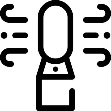 Hava temizleyicisinin minimalist vektör illüstrasyonu