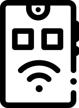 Uzaktan denetleyicinin minimalist vektör çizimi