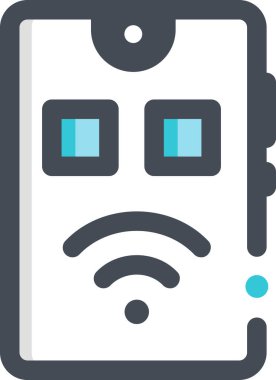 Uzaktan denetleyicinin minimalist vektör çizimi