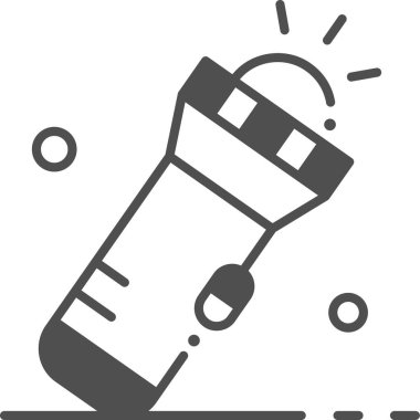 Turnuva ışığının minimalist vektör illüstrasyonu