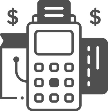 Uçbirim için kart ile minimalist vektör illüstrasyonu