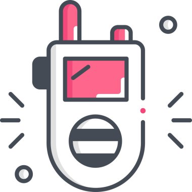 Telsizin minimalist vektör çizimi