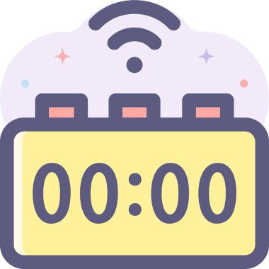 Akıllı saatin minimalist vektör çizimi