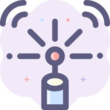 minimalist vektör çizimi, lazer ışığı