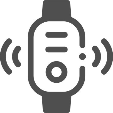 Akıllı saatin minimalist çizgi film çizimi