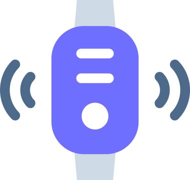 Akıllı saatin minimalist çizgi film çizimi