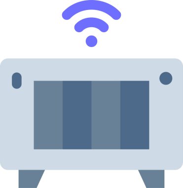 Oda ısıtıcısının minimalist vektör illüstrasyonu