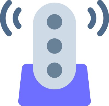 Kablosuz anahtarın minimalist çizgi film çizimi