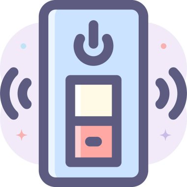 Anahtar denetleyicisinin minimalist vektör illüstrasyonu