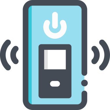 Anahtar denetleyicisinin minimalist vektör illüstrasyonu