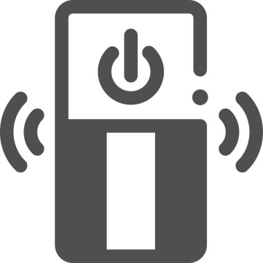 Uzaktan denetleyicinin minimalist vektör çizimi